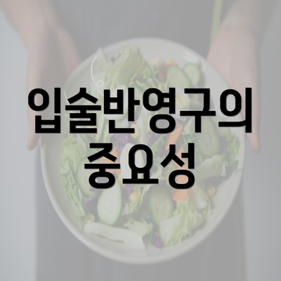 입술반영구의 중요성