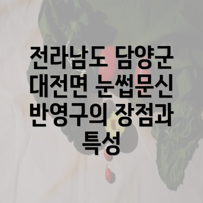 전라남도 담양군 대전면 눈썹문신 반영구의 장점과 특성