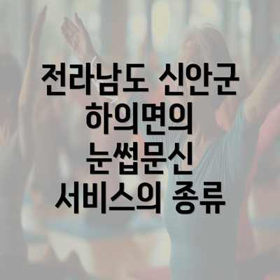 전라남도 신안군 하의면의 눈썹문신 서비스의 종류