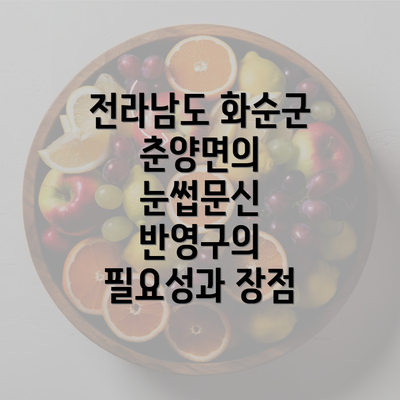 전라남도 화순군 춘양면의 눈썹문신 반영구의 필요성과 장점