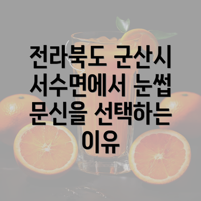 전라북도 군산시 서수면에서 눈썹 문신을 선택하는 이유