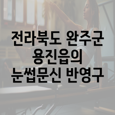 전라북도 완주군 용진읍의 눈썹문신 반영구