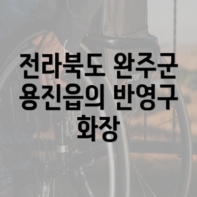 전라북도 완주군 용진읍의 반영구 화장