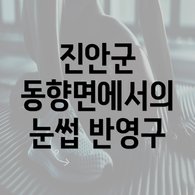 진안군 동향면에서의 눈썹 반영구