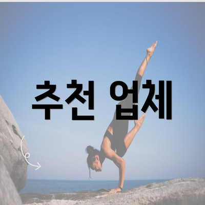 추천 업체