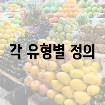 각 유형별 정의