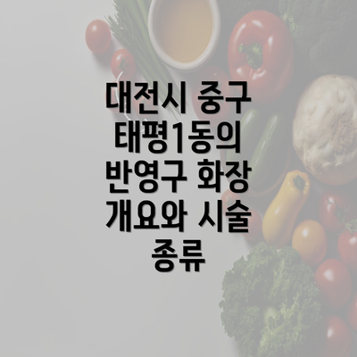 대전시 중구 태평1동의 반영구 화장 개요와 시술 종류