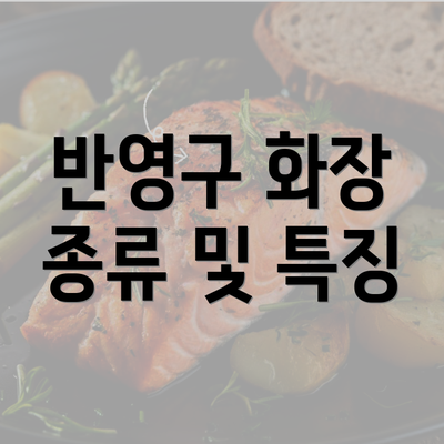 반영구 화장 종류 및 특징