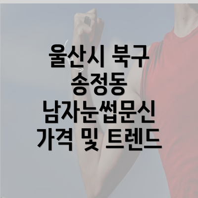 울산시 북구 송정동 남자눈썹문신 가격 및 트렌드