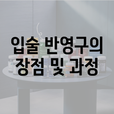 입술 반영구의 장점 및 과정