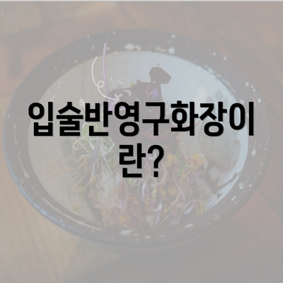 입술반영구화장이란?