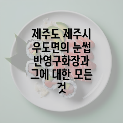 제주도 제주시 우도면의 눈썹 반영구화장과 그에 대한 모든 것