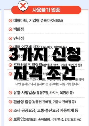 3가지 신청 자격 조건