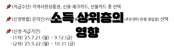 소득 상위층의 영향