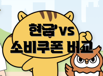 현금 vs 소비쿠폰 비교