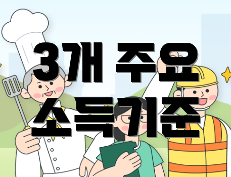 3개 주요 소득기준