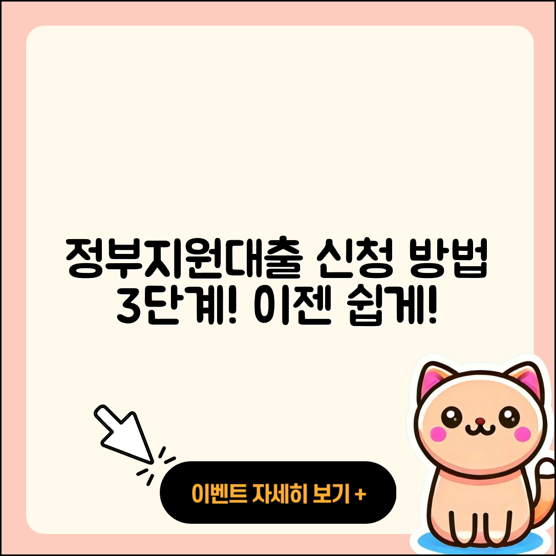 인천 정부지원대출 신청 방법 3단계로 쉽게!