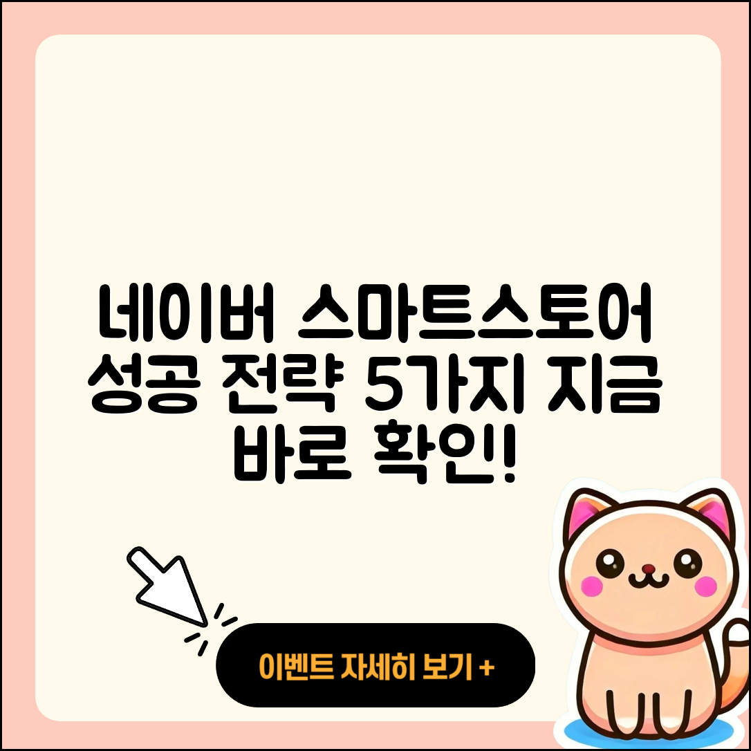 네이버스마트스토어 성공 전략 5가지